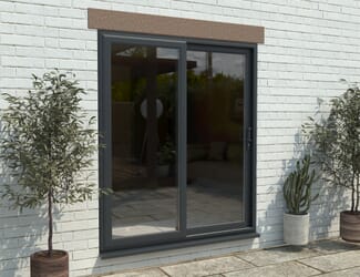 Climadoor Part Q UPVC Sliding Patio Doors - Anthracite Grey
