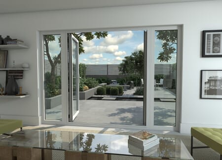 Climadoor White Aluminium French Doors - Part Q Compliant
