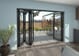 Heritage Anthracite Grey Aluminium External Bi-folding Doors