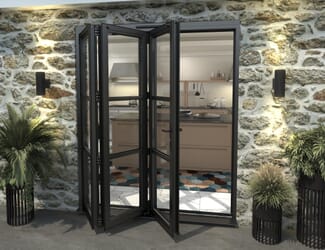 Climadoor Black Heritage Aluminium Bi-folding Patio Doors
