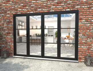 Climadoor Black Heritage Aluminium Bi-folding Patio Doors 