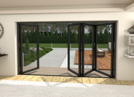 Climadoor Black Aluminium Bi-folding Patio Doors