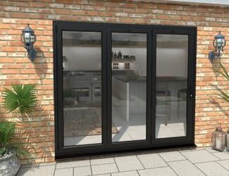 Climadoor Black Aluminium Bi-folding Patio Doors