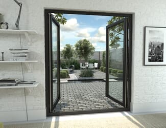 Climadoor Black Aluminium French Doors