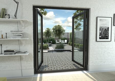 Climadoor Black Aluminium French Doors
