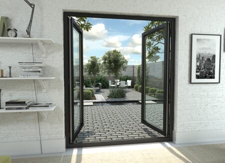 Climadoor Black Aluminium French Doors
