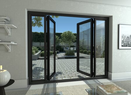 Climadoor Black Aluminium French Doors