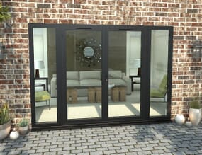 Climadoor Black Aluminium French Doors - Part Q Compliant