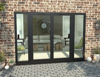Climadoor Black Aluminium French Doors - Part Q Compliant