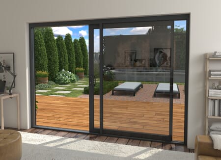 CLIMADOOR Supreme Grey Aluminium Sliding Doors