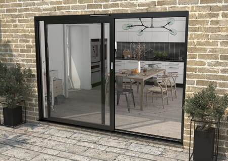 CLIMADOOR Supreme Black Aluminium Sliding Doors