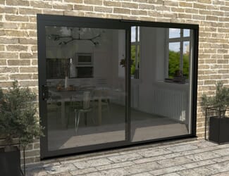 CLIMADOOR Supreme Black Aluminium Sliding Doors
