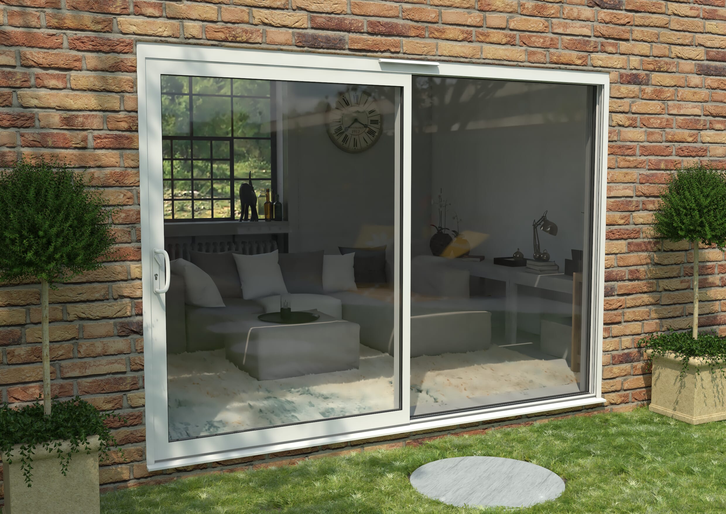 CLIMADOOR Supreme White Aluminium Sliding Doors - Part Q Compliant