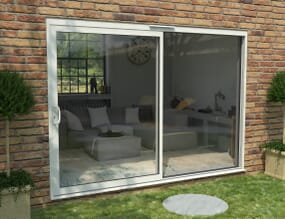 CLIMADOOR Supreme White Aluminium Sliding Doors - Part Q Compliant