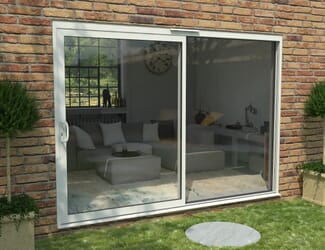 CLIMADOOR Supreme White Aluminium Sliding Doors - Part Q Compliant