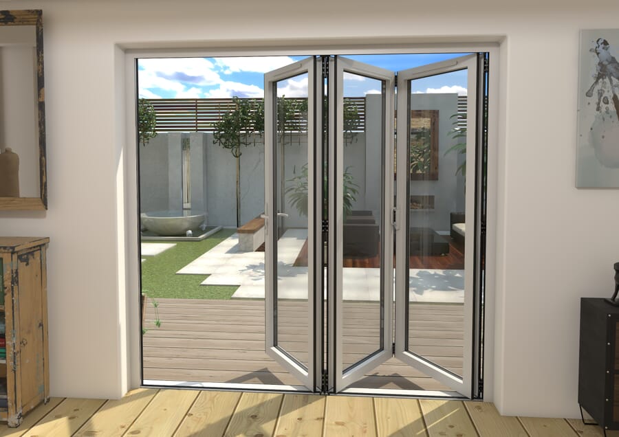 Climadoor White Aluminium Bi-folding Patio Doors