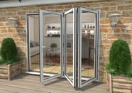 2400mm White Aluminium Bifold Doors 3 Right At Vivid Doors 2400mm White Aluminium Bifold Doors 3 Right At Vivid Doors
