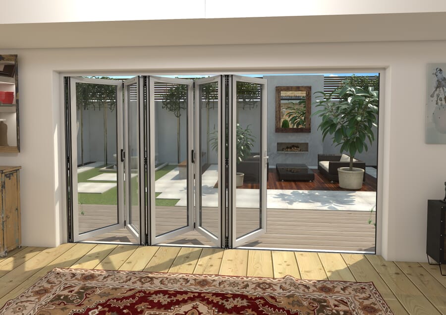 Climadoor White Aluminium Bi-folding Patio Doors