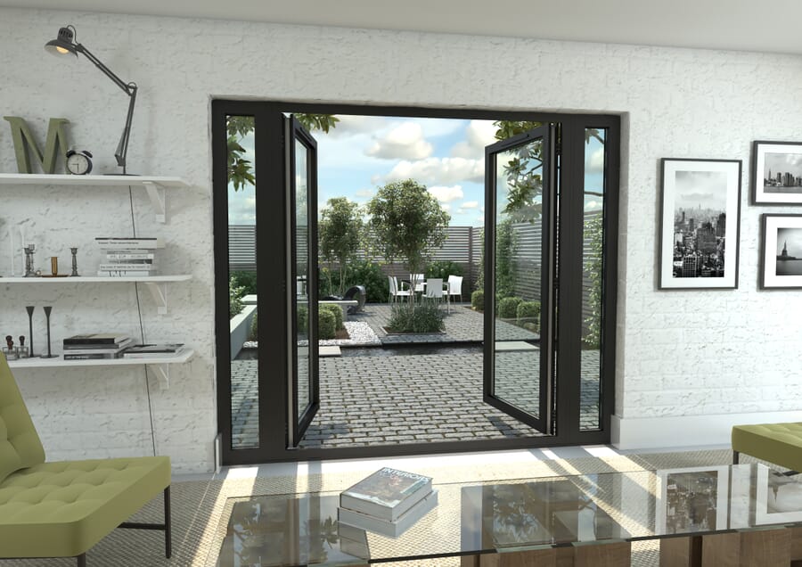 Climadoor Black Aluminium French Doors – Part Q Compliant