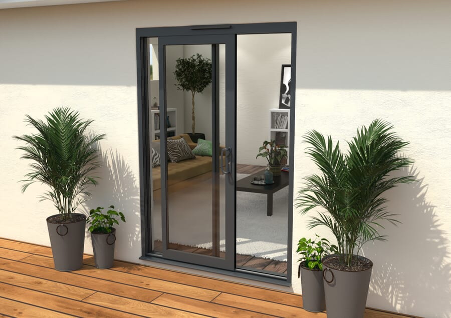 CLIMADOOR Supreme Grey Aluminium Sliding Doors