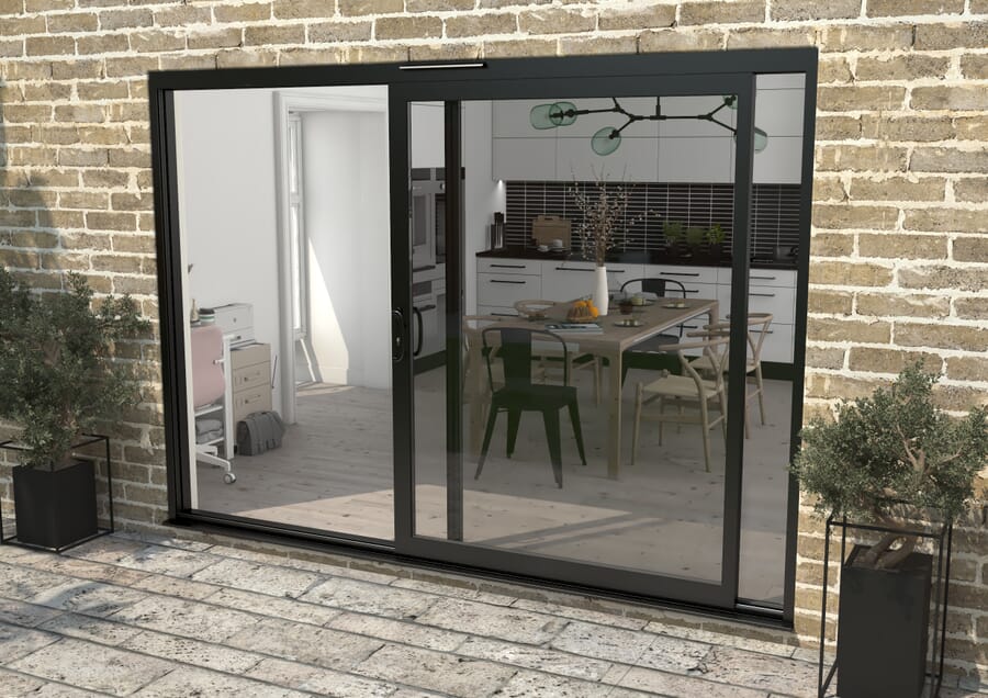 CLIMADOOR Supreme Black Aluminium Sliding Doors