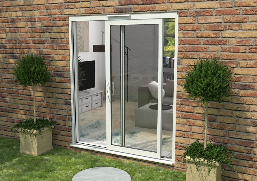 CLIMADOOR Supreme White Aluminium Sliding Doors – Part Q Compliant