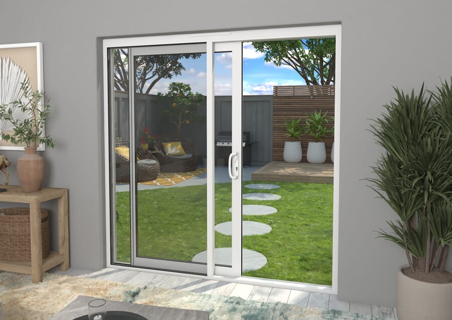 CLIMADOOR Supreme White Aluminium Sliding Doors – Part Q Compliant