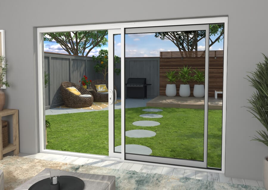 CLIMADOOR Supreme White Aluminium Sliding Doors – Part Q Compliant