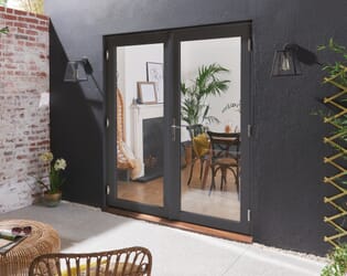 1800mm (6ft) Bedgebury Anthracite Grey Hardwood French Doors