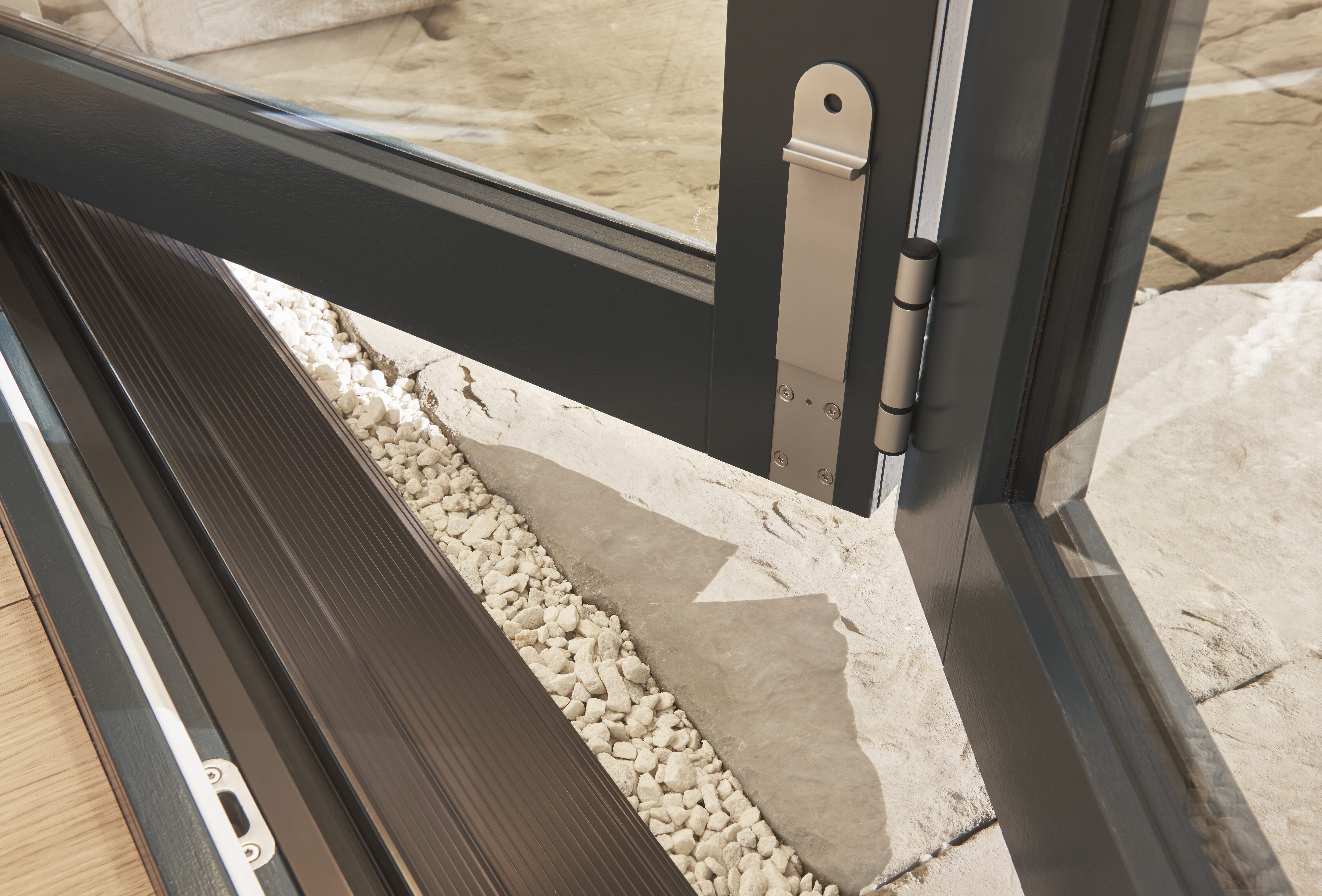1800mm (6ft) Bedgebury Anthracite Grey Hardwood Bifold Doors