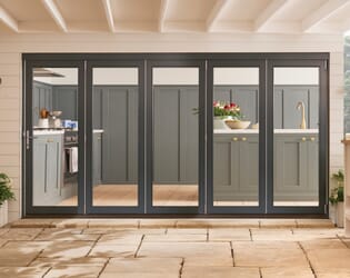 Bedgebury Anthracite Grey Hardwood Bifold Doors