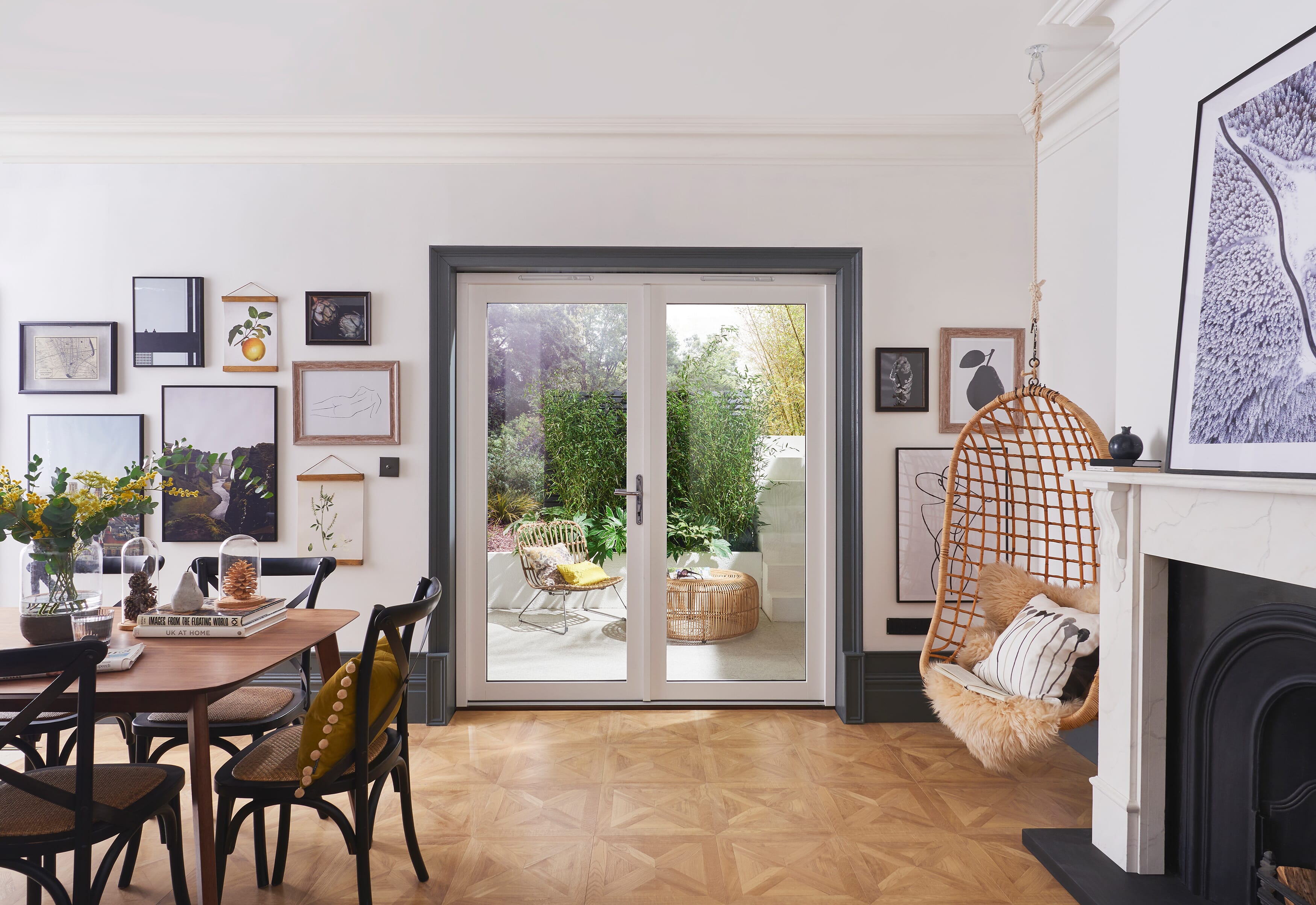 1200mm (4ft) Bedgebury White Hardwood French Doors