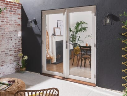 Bedgebury White Hardwood French Doors Image
