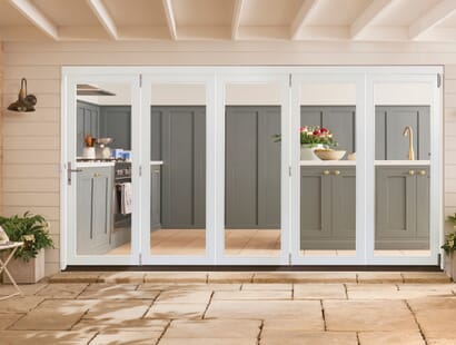Bedgebury White Hardwood Bifold Doors Image