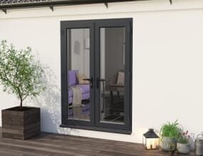 1500mm Part Q Anthracite Grey UPVC French Doors