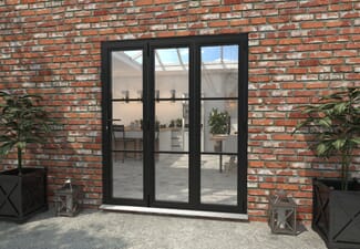 Part Q 1800mm Black Heritage Aluminium Bifold Doors - 3 Right