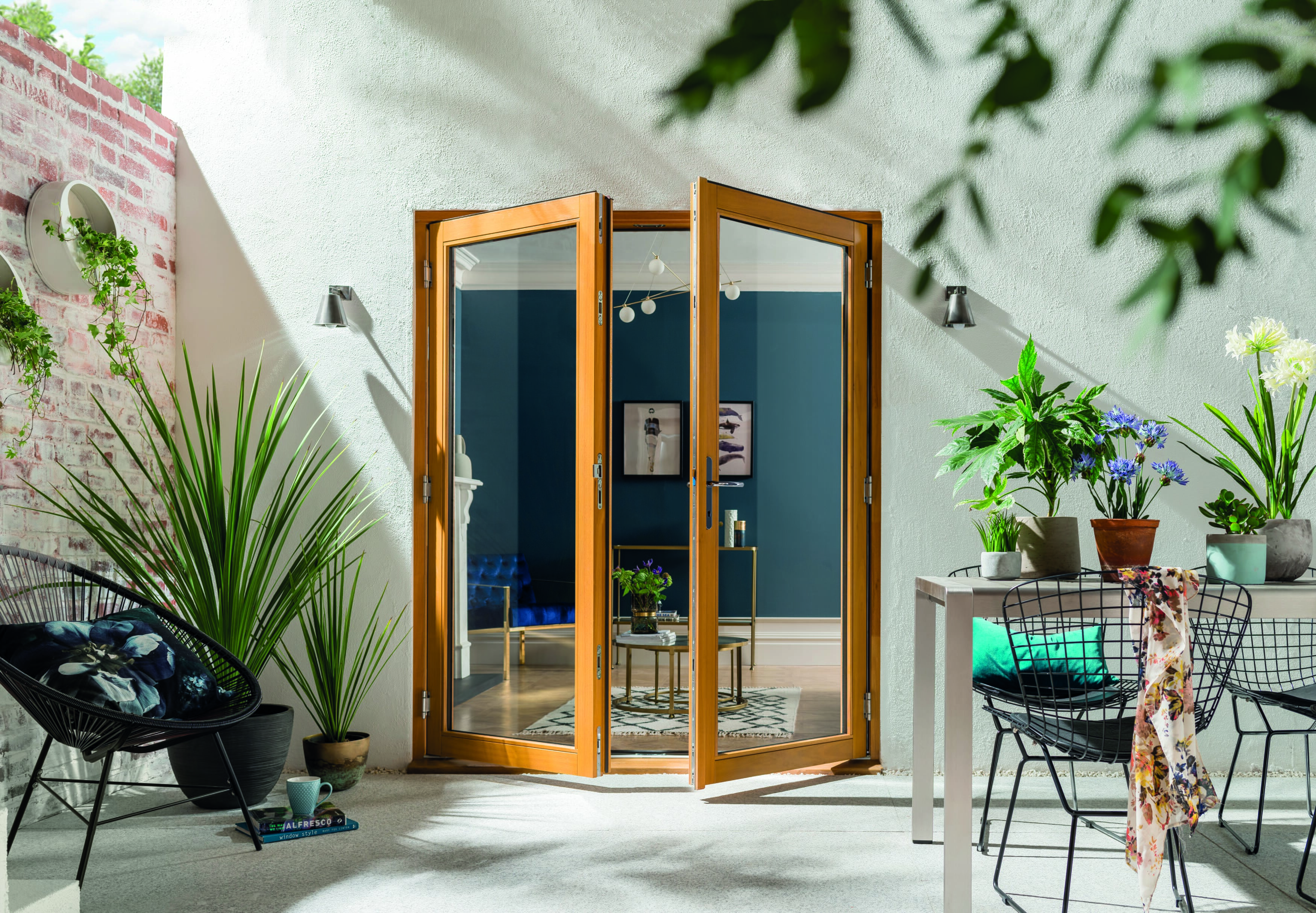 1500mm Kinsley Golden Oak Stained French Doors Express Doors Direct