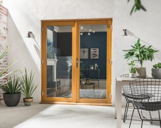Kinsley Golden Oak French Doors