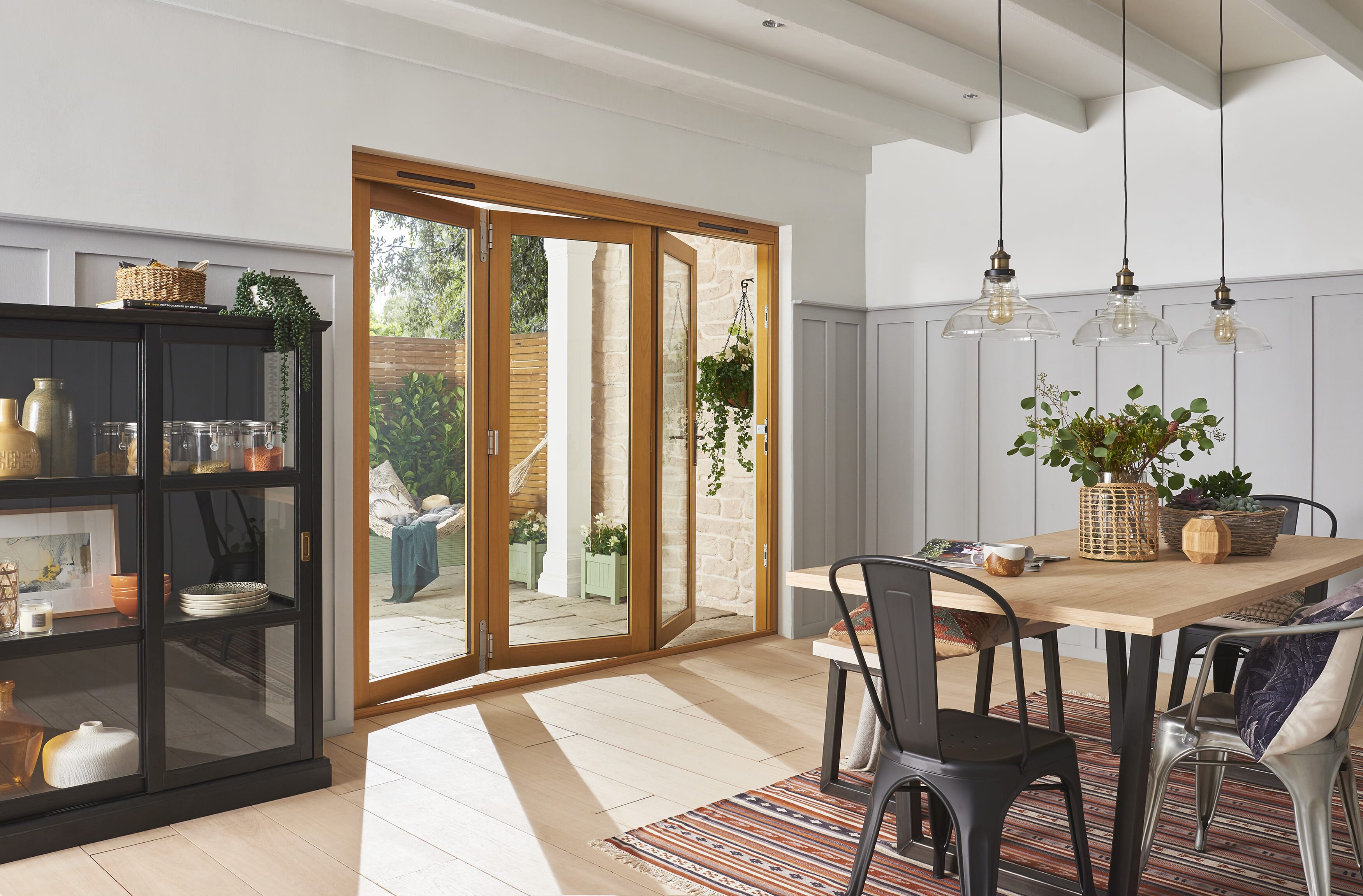 1800mm (6ft) Kinsley Golden Oak Bifold Doors
