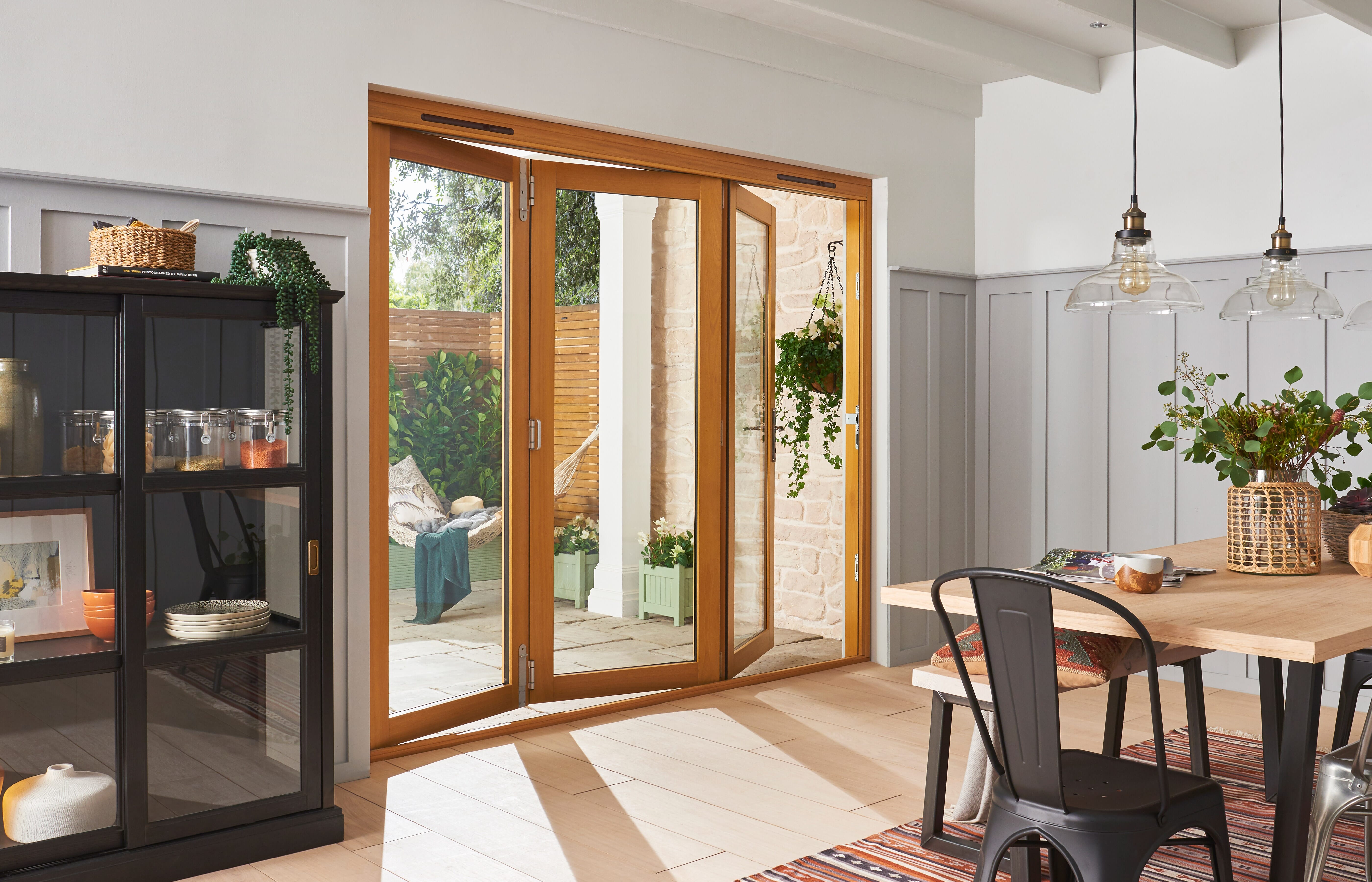 2400mm (8ft) Kinsley Golden Oak Bifold Doors