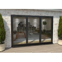 Climadoor Black Aluminium Bi-folding Patio Doors – Part Q Compliant