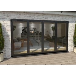 Climadoor Black Aluminium Bi-folding Patio Doors
