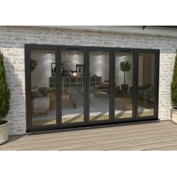 Climadoor Black Aluminium Bi-folding Patio Doors