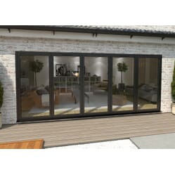 Climadoor Black Aluminium Bi-folding Patio Doors – Part Q Compliant