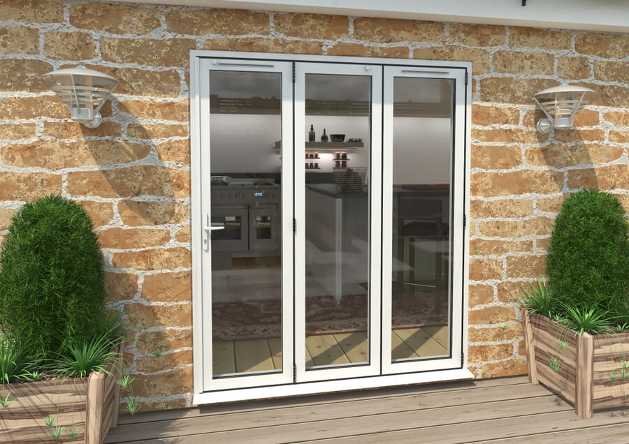 Climadoor White Aluminium Bi-folding Patio Doors