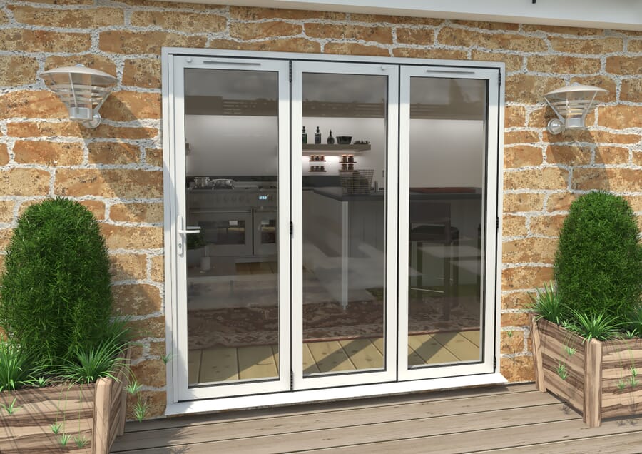 Climadoor White Aluminium Bi-folding Patio Doors