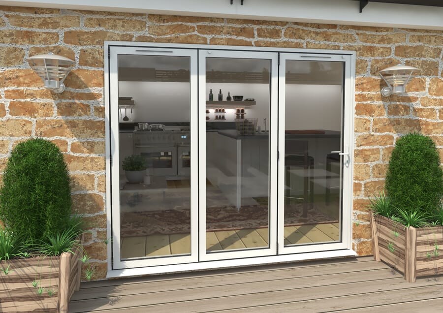 Climadoor White Aluminium Bi-folding Patio Doors