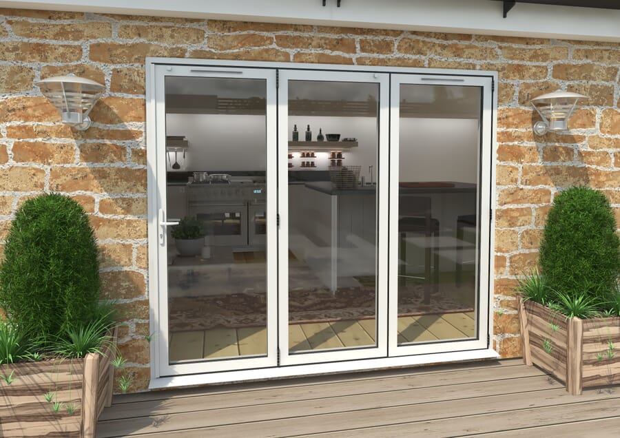 Climadoor White Aluminium Bi-folding Patio Doors