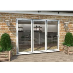 Climadoor White Aluminium Bi-folding Patio Doors Climadoor White Aluminium Bi-folding Patio Doors