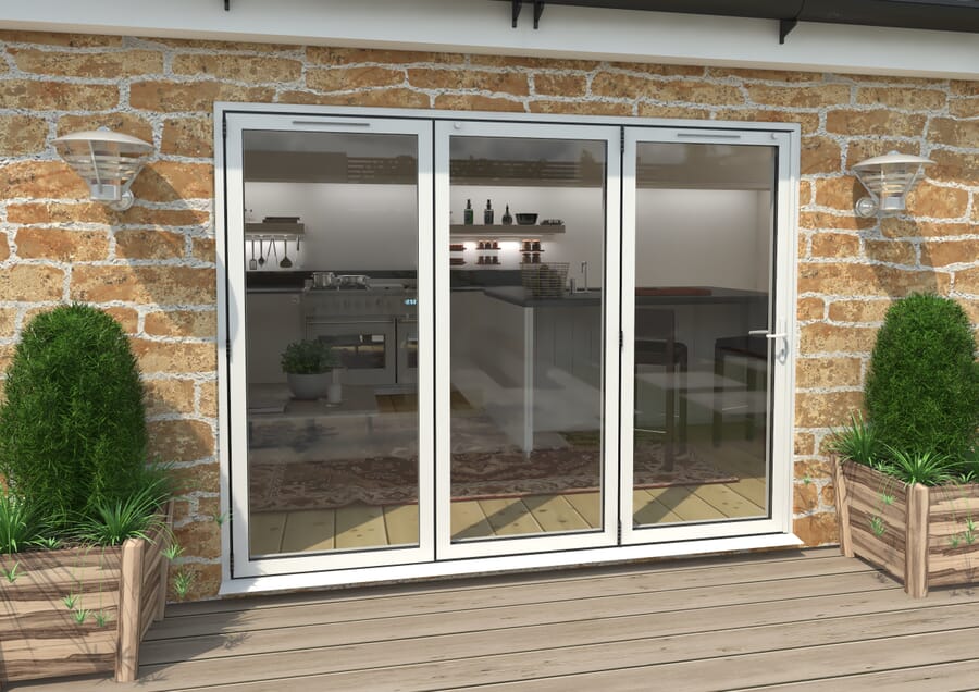 Climadoor White Aluminium Bi-folding Patio Doors